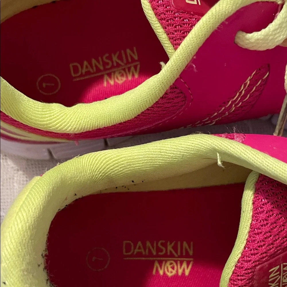 Danskin Now Pink and Yellow Athletic Shoes